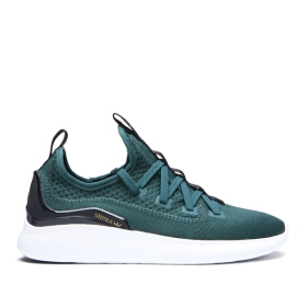 Mens Supra Low Top Shoes FACTOR Evergreen/white | AU-32817